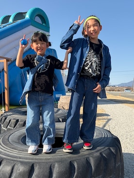 komaさん（キッズ・120cm）の春コーディネート