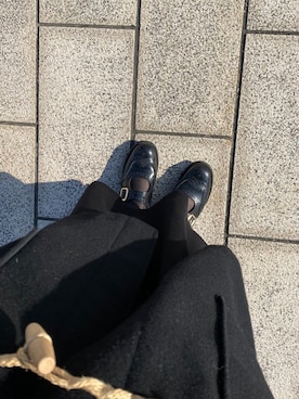 「MHL.」｜「アイテム（ワンピース/ドレス）」を使った、　ユさん（レディース・156cm）の冬コーディネート