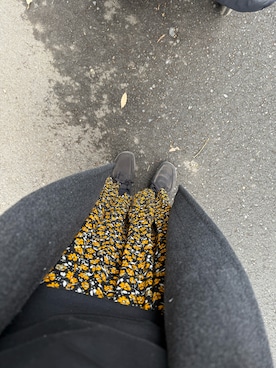 「アイテム（ダッフルコート）」を使った、　ユさん（レディース・156cm）の冬コーディネート