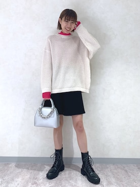 「PAGEBOY（ページボーイ）のアイテム（その他パンツ）」を使った、さとぅーさん（レディース・170cm）の冬コーディネート