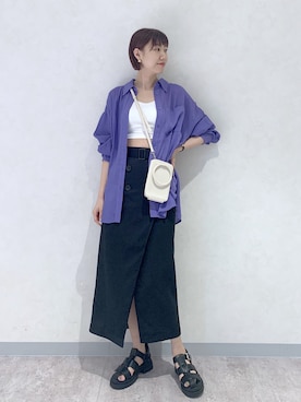 「アイテム（キャミソール）」を使った、さとぅーさん（レディース・170cm・30代）の夏コーディネート