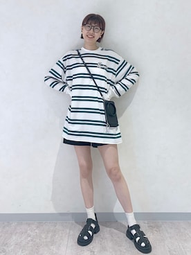 「PAGEBOY（ページボーイ）のアイテム（その他パンツ）」を使った、さとぅーさん（レディース・170cm）の夏コーディネート