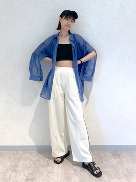 「アイテム（キャミソール）」を使った、さとぅーさん（レディース・170cm・30代）の秋コーディネート