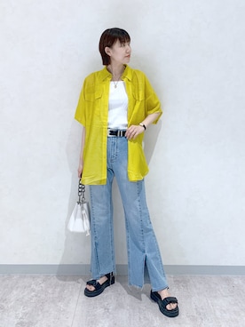 「アイテム（タンクトップ）」を使った、さとぅーさん（レディース・170cm・30代）の夏コーディネート