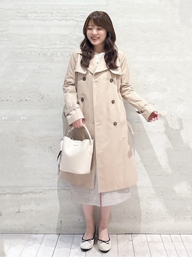 「index（インデックス）のアイテム（バッグ）」を使った、かほさん（レディース・153cm）の春コーディネート