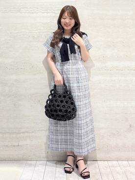 「OPAQUE.CLIP（オペークドットクリップ）のアイテム」を使った、かほさん（レディース・153cm）の夏コーディネート