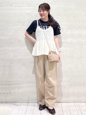 かほさん（レディース・153cm）の夏コーディネート