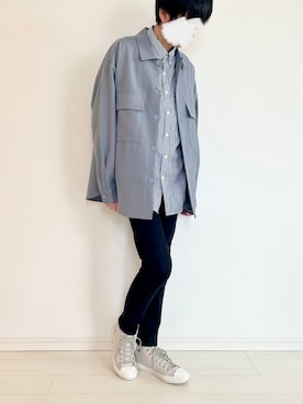 「ジーユー」｜けんたろーさん（メンズ・176cm）の春コーディネート