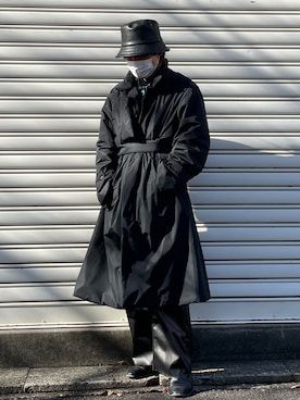 「新年一発目」｜「アイテム（ダウンジャケット/コート）」を使った、kyoさん（メンズ・165cm）の冬コーディネート
