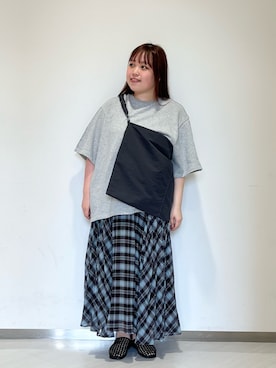 「KBF（ケイビーエフ）のアイテム（シューズ）」を使った、くろさん（レディース・160cm）の春コーディネート