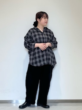 「アイテム（ヘアゴム）」を使った、くろさん（レディース・160cm）の秋コーディネート