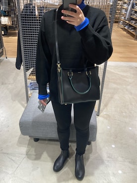 「UNIQLO（ユニクロ）のウルトラストレッチジーンズ（デニムパンツ）」を使った、じょにーさん（レディース・164cm）の秋コーディネート