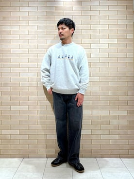「GERMAN TRAINER（ジャーマントレーナー）のアイテム」を使った、坂本裕太さん（メンズ・168cm）の秋コーディネート