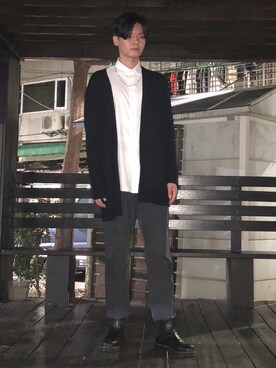 「NET（ネット）のアイテム（ジャケット/アウター）」を使った、Hiro さん（メンズ・183cm）の秋コーディネート