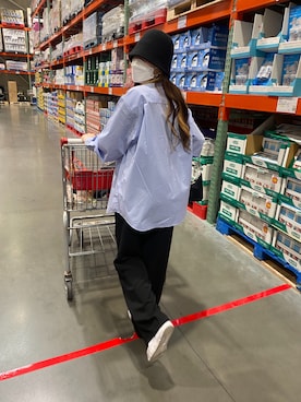「costco」｜찬さん（レディース・158cm）の春コーディネート