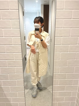 「H&M（エイチ・アンド・エム）のアイテム（ダウンベスト）」を使った、マチダリンホウさん（レディース・151cm）の夏コーディネート