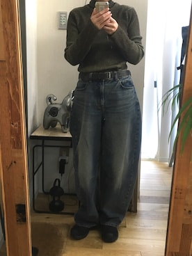 「sandro（サンドロ）のアイテム」を使った、kinuatuageさん（レディース・157cm）の冬コーディネート