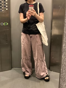 「SUNSPEL（サンスペル）のアイテム」を使った、kinuatuageさん（レディース・158cm）の夏コーディネート