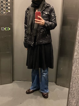 「VINTAGE（ヴィンテージ）のアイテム（デニムパンツ）」を使った、kinuatuageさん（レディース・158cm）の秋コーディネート