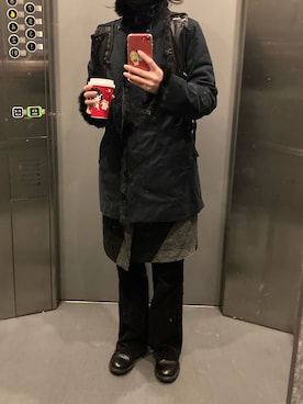 「Calvin Klein（カルバン・クライン）のアイテム」を使った、kinuatuageさん（レディース・158cm）の冬コーディネート