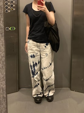 「ITTI（イッチ）のアイテム」を使った、kinuatuageさん（レディース・158cm）の夏コーディネート
