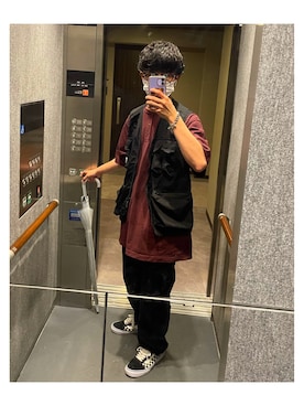 「NOWLE（ノウル）のアイテム」を使った、shueiさん（メンズ・170cm）の春コーディネート