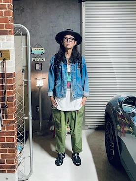 「marka（マーカ）のアイテム」を使った、h.s.k.さん（メンズ・176cm）の夏コーディネート