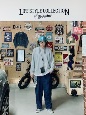 「ごきげんウィーク」｜「アイテム（スリッポン）」を使った、h.s.k.さん（メンズ・176cm）の春コーディネート