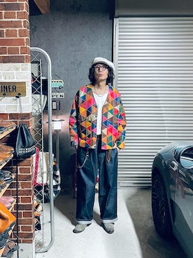 「アイテム（キャスケット）」を使った、h.s.k.さん（メンズ・176cm）の春コーディネート