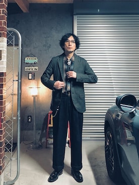 「ほめられ本命コーデ」｜「アイテム（財布/小物）」を使った、h.s.k.さん（メンズ・176cm）の冬コーディネート
