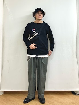 「PADRONE（パドローネ）のアイテム（その他シューズ）」を使った、h.s.k.さん（メンズ・176cm）の秋コーディネート