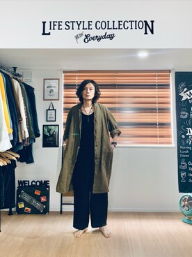「WAIPER.inc（ワイパーインク）のアイテム（その他アウター）」を使った、h.s.k.さん（メンズ・176cm）の春コーディネート