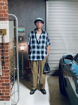 「アイテム（その他シューズ）」を使った、h.s.k.さん（メンズ・176cm）の秋コーディネート