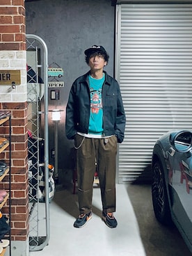 「アイテム（その他アウター）」を使った、h.s.k.さん（メンズ・176cm）の秋コーディネート