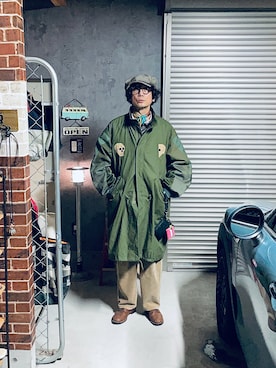 「RED WING（レッドウィング）のアイテム」を使った、h.s.k.さん（メンズ・176cm）の冬コーディネート