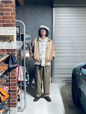 「アイテム（キャスケット）」を使った、h.s.k.さん（メンズ・176cm）の春コーディネート