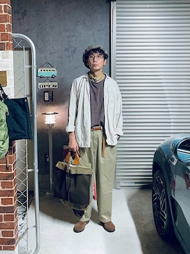 「アイテム（その他シューズ）」を使った、h.s.k.さん（メンズ・176cm）の秋コーディネート