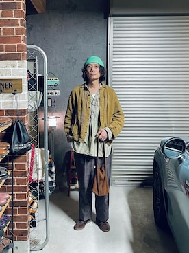 「アイテム（その他アウター）」を使った、h.s.k.さん（メンズ・176cm）の春コーディネート