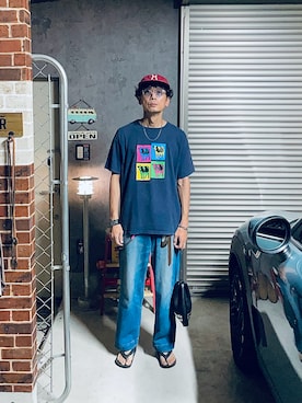 「BRUNABOINNE（ブルーナボイン）のアイテム」を使った、h.s.k.さん（メンズ・176cm）の秋コーディネート