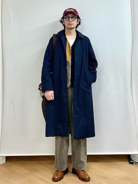 「YAECA（ヤエカ）のアイテム（ジャケット/アウター）」を使った、h.s.k.さん（メンズ・176cm）の秋コーディネート