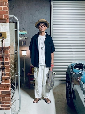 「アイテム（財布/小物）」を使った、h.s.k.さん（メンズ・176cm）の秋コーディネート