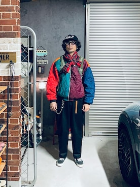 「Johnstons of Elgin（ジョンストンズオブエルガン）のアイテム」を使った、h.s.k.さん（メンズ・176cm）の冬コーディネート