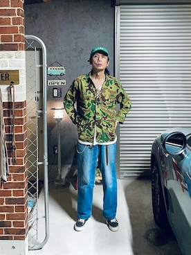 「BRUNABOINNE（ブルーナボイン）のアイテム」を使った、h.s.k.さん（メンズ・176cm）の秋コーディネート