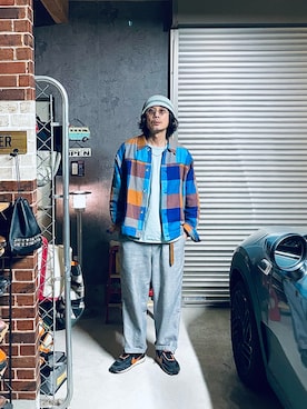 「JOURNAL STANDARD relume（ジャーナルスタンダード　レリューム）のアイテム（その他アウター、その他）」を使った、h.s.k.さん（メンズ・176cm）の春コーディネート