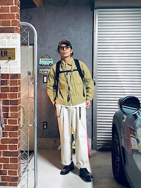 「irregular（イレギュラー）のアイテム」を使った、h.s.k.さん（メンズ・176cm）の春コーディネート