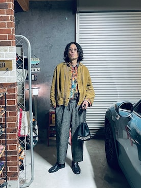 「Paraboot（パラブーツ）のアイテム（シューズ）」を使った、h.s.k.さん（メンズ・176cm）の春コーディネート