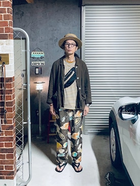 「A.P.C.（アーペーセー）のアイテム」を使った、h.s.k.さん（メンズ・176cm）の夏コーディネート