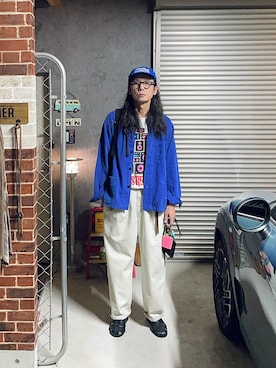 「アイテム（財布）」を使った、h.s.k.さん（メンズ・176cm）の夏コーディネート