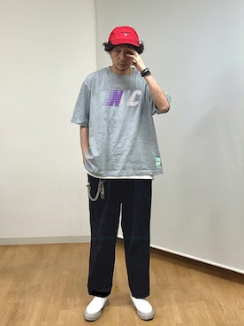 「gilet（ジレ）のアイテム」を使った、h.s.k.さん（メンズ・176cm）の秋コーディネート
