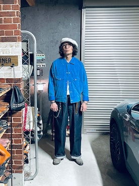 「ハンチング」｜h.s.k.さん（メンズ・176cm）の春コーディネート
